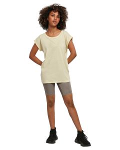 BUILD YOUR BRAND Women's Extended Shoulder Tee (BY021)