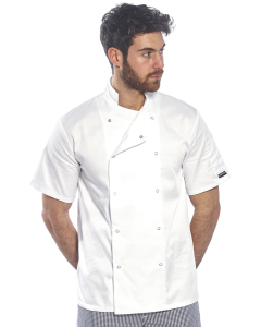 PORTWEST Cumbria Short Sleeved Chefs Jacket (C733)