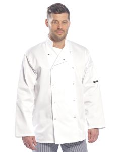 PORTWEST Suffolk Long Sleeved Chefs Jacket (C833)