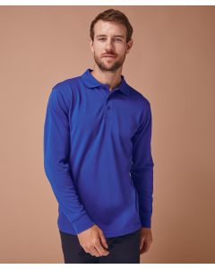 HENBURY Unisex Long Sleeve Coolplus® Piqué Polo Shirt (HB478)