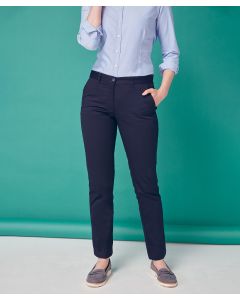 HENBURY Women's 65/35 Flat Fronted Chino Trousers (HB641)