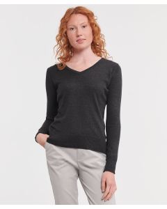 RUSSELL Women's V-Neck Knitted Pullover (J710F)