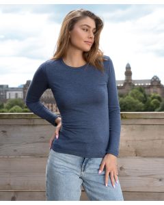 AWDis Womens Long Sleeve Tri-Blend T-Shirt (JT02F)