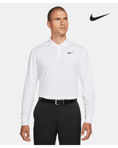 NIKE Dri-FIT Victory Solid Long Sleeve Polo (NK354)