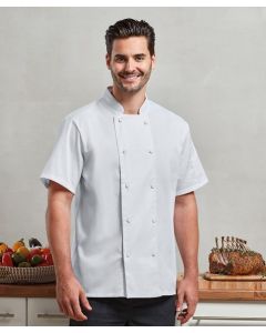 PREMIER Coolchecker® Short Sleeve Chef's Jacket (PR902)